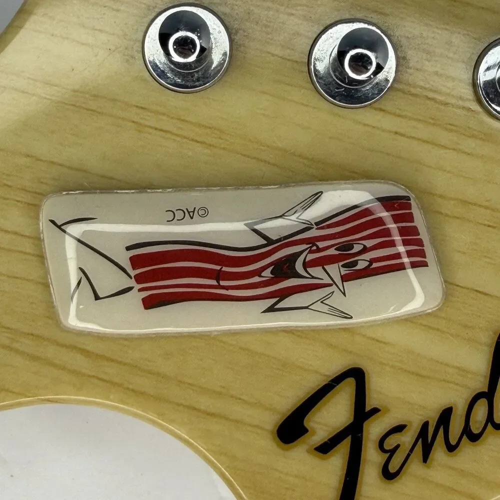 Rock Band 2 PS3 Harmonix PSGTS2 Fender Guitar Controller Powers On No Dongle